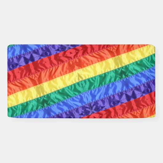 Regenboogvlag LGBT regenboog streept homoseksuele  Spandoek (Horizontaal)