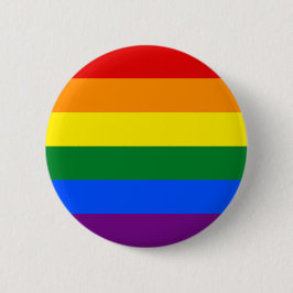 Regenboogvlag (LGBT) Ronde Button 5,7 Cm