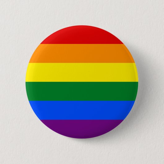 Regenboogvlag (LGBT) Ronde Button 5,7 Cm (Voorkant)