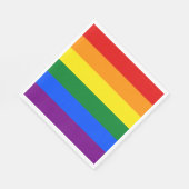 Regenboogvlag (LGBT) Servet (Hoek)