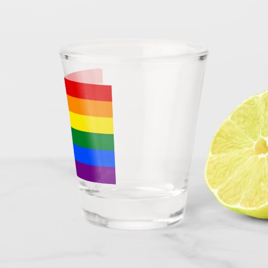 Regenboogvlag (LGBT) Shot Glas (Rechts)