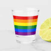 Regenboogvlag (LGBT) Shot Glas (Voorkant)