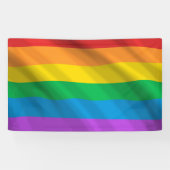 Regenboogvlag LGBT Spandoek (Horizontaal)