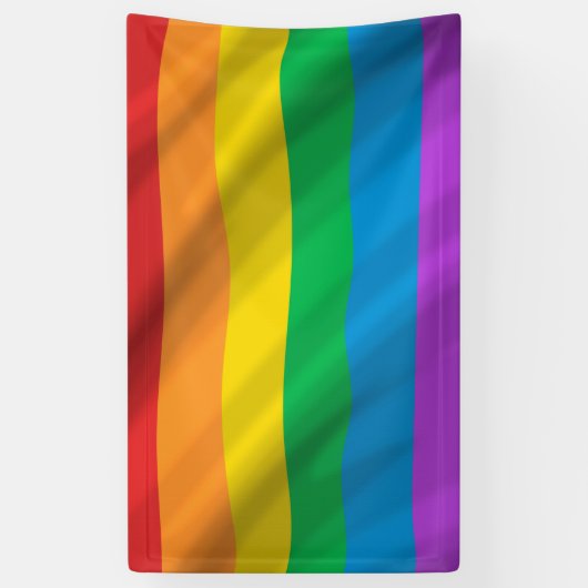Regenboogvlag LGBT Spandoek (Verticaal)