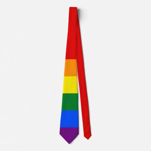 Regenboogvlag (LGBT) Stropdas (Voorkant)