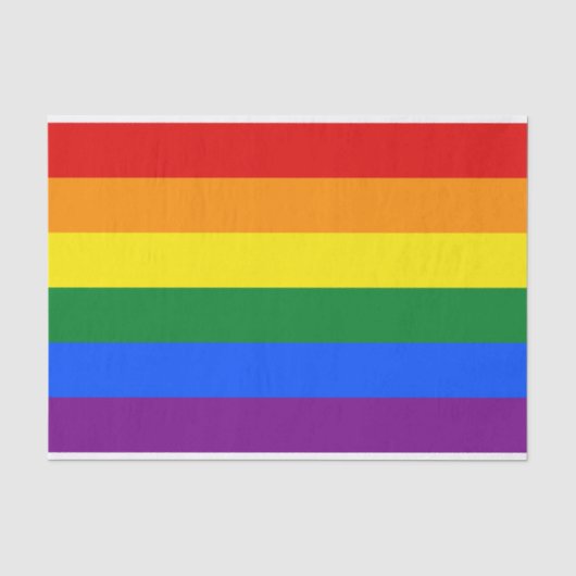 Regenboogvlag (LGBT) Tissuepapier (Voorkant)