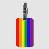 Regenboogvlag LGBTQIA+ Bagagelabel (Voorkant (verticaal))