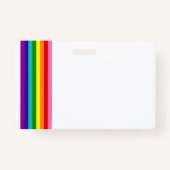 Regenboogvlag LGBTQIA Gay Pride Horizontal Badge (Voorkant)