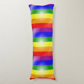 Regenboogvlag Lichaamskussen (Voorkant Verticaal)