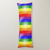 Regenboogvlag Lichaamskussen (Achterkant (Verticaal))