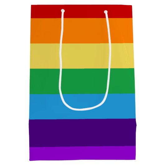 Regenboogvlag Medium Cadeauzakje (Achterkant)