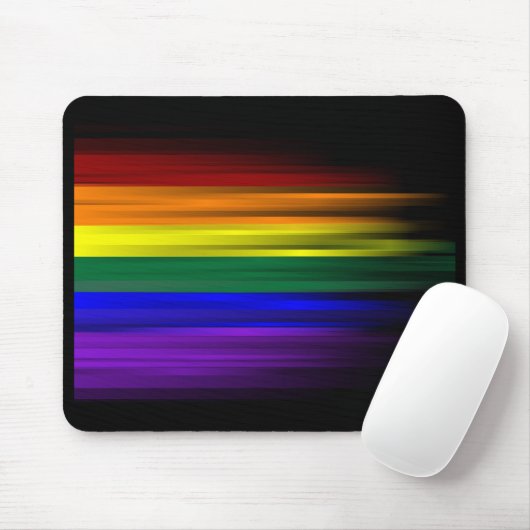 Regenboogvlag Mousepad Muismat (Met muis)