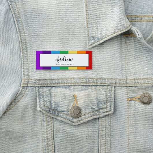 Regenboogvlag Naamplaatje (In situ)