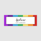 Regenboogvlag Naamplaatje (Voorkant)