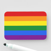 Regenboogvlag Naamplaatje (In situ)