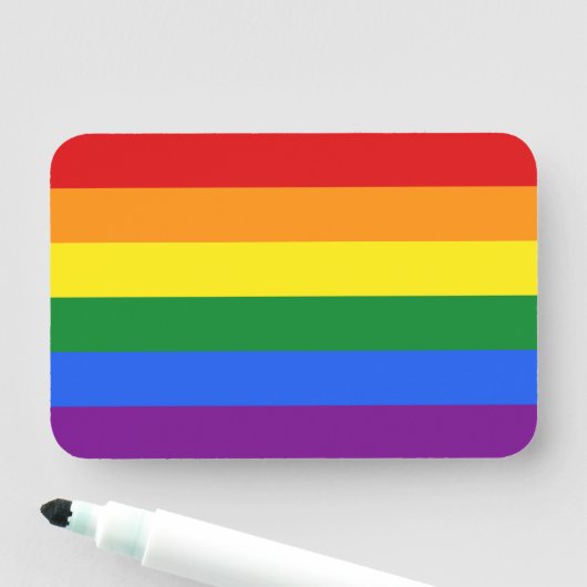 Regenboogvlag Naamplaatje (In situ)