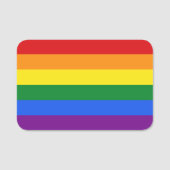 Regenboogvlag Naamplaatje (Voorkant)