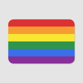 Regenboogvlag Naamplaatje