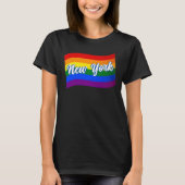 Regenboogvlag New York Gay Pride LGBT LGBTQ T-shirt (Voorkant)