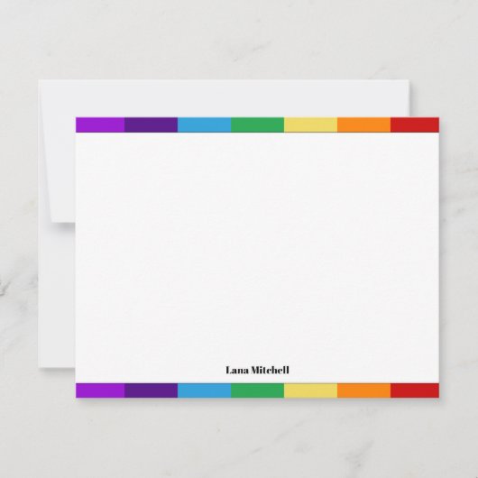 Regenboogvlag Notitiekaartje (Voorkant)