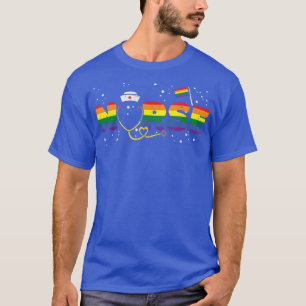 Regenboogvlag Nurse RN Scrub Top Gay Pride Month L