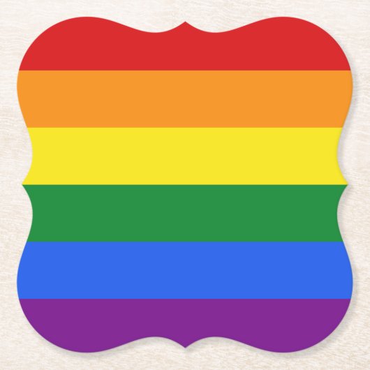 Regenboogvlag onderzetters (Voorkant)