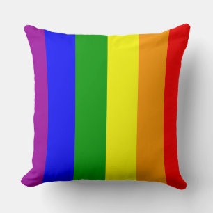 Regenboogvlag patroon van Gay Pride Kussen