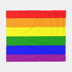 Regenboogvlag patroon voor Gay Pride Fleece Deken