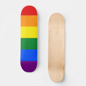Regenboogvlag Persoonlijk Skateboard (Voorkant)