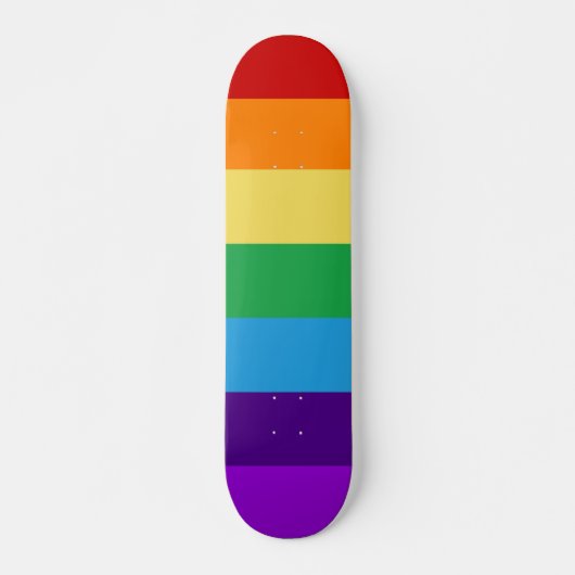 Regenboogvlag Persoonlijk Skateboard (Voorkant)
