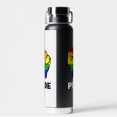 Regenboogvlag Pride Fist Water Bottle Waterfles (Achterkant)