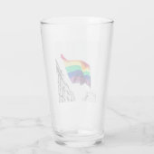 Regenboogvlag Pride Glas (Achterkant)