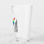 Regenboogvlag Pride Glas (Links)