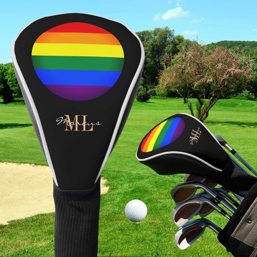 Regenboogvlag & Pride Golfing monogrammed / LGBT G Golfheadcover