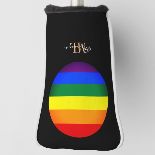 Regenboogvlag & Pride Golfing monogrammed/LGBT Golfheadcover (Draai 90)