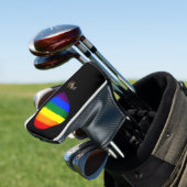 Regenboogvlag & Pride Golfing monogrammed/LGBT Golfheadcover (Insitu)