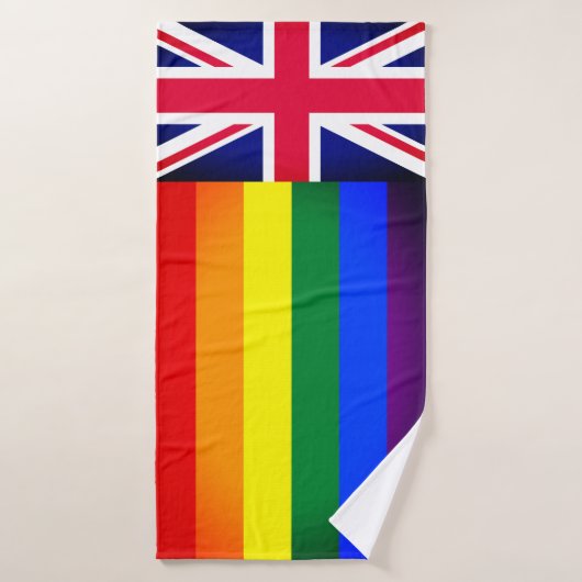 Regenboogvlag & Pride, LGBT-gemeenschap/Britse vla Bad Handdoek (Badhanddoek)
