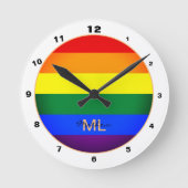 Regenboogvlag & Pride, LGBT-gemeenschap / genderkl Ronde Klok (Voorkant)