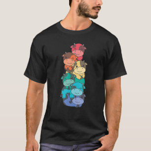 Regenboogvlag Pride Maand Lgbtq Regenboog Koe T-shirt