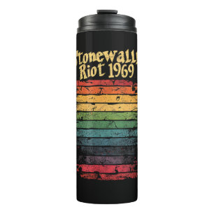 Regenboogvlag Pride Maand Stone muur Riot 1969 Thermosbeker