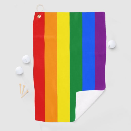 Regenboogvlag & Pride parade Golf/LGBT gemeenschap Golfhanddoek (Insitu)