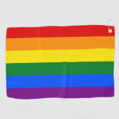Regenboogvlag & Pride parade Golf/LGBT gemeenschap Golfhanddoek (Horizontaal)