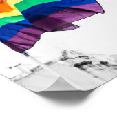 Regenboogvlag Pride Poster (Hoek)