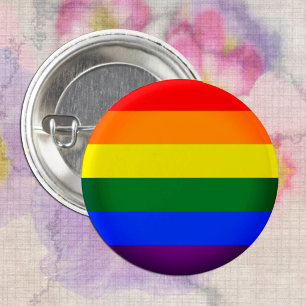 Regenboogvlag & Pride-regenboog / LGBT-gemeenschap Ronde Button 3,2 Cm