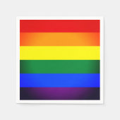 Regenboogvlag & Pride-regenboog / LGBT-gemeenschap Servet (Voorkant)