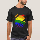 Regenboogvlag Pride T-shirt (Voorkant)