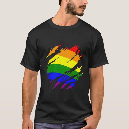 Regenboogvlag Pride T-shirt (Voorkant)