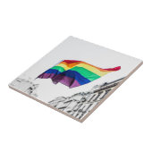 Regenboogvlag Pride Tegeltje (Zijkant)