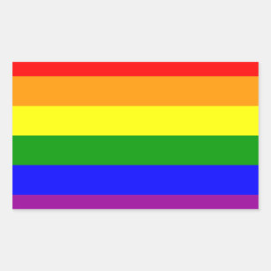 Regenboogvlag / Pridevlag Rechthoekige Sticker