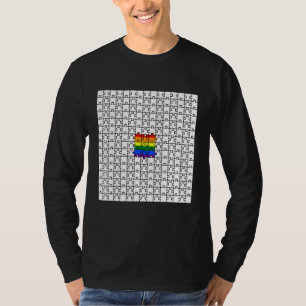 Regenboogvlag Puzzelstukken LGBTQ T-shirt